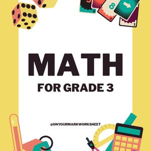 Grade 3 Math Printable Worksheets – 51 Pages Digital Download with Answer Key for Kids