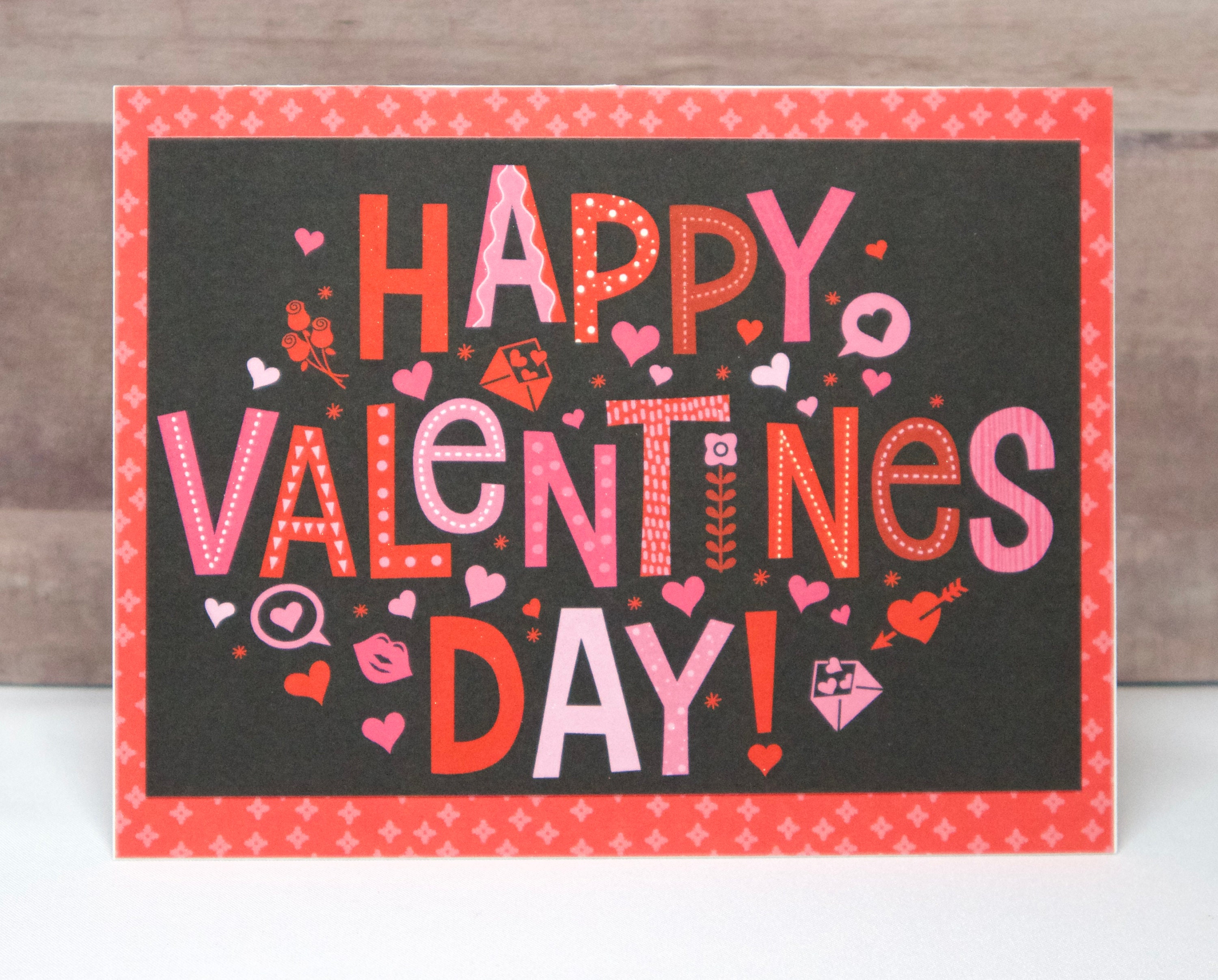 Valentine's Day Card Happy Valentine's Day Love Card Happy Heart Day ...