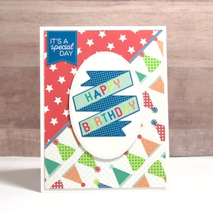 Birthday Card for Guys- Happy Birthday Card- Cards for Him- Handmade Birthday Card