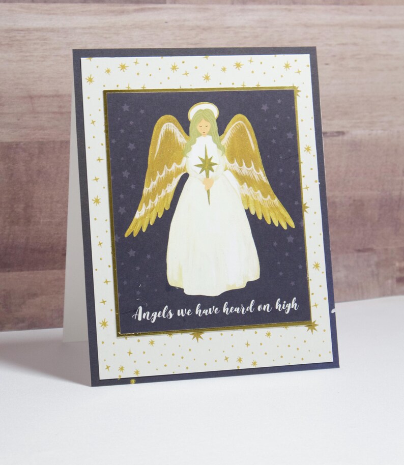Christmas Angel Card Christmas Card Cards for Christmas Angel Card