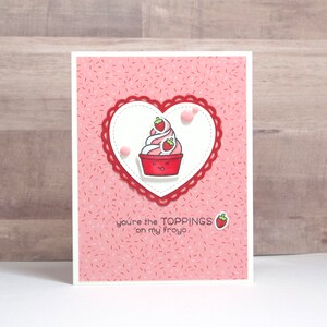 Froyo Valentine Card- Valentine Card- Sweet Valentine- Froyo Card- Funny Valentine Card- Cute Valentine