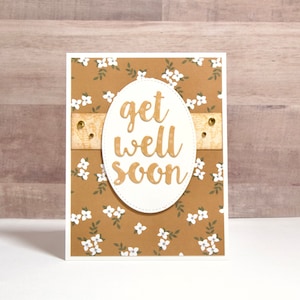 Get Well Soon Card- Feel Better Card- For a Sick Friend- Handmade Get Well Card