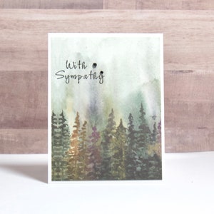 With Sympathy Card- Sympathy Card- Grief Card- Condolence Card- Sympathy Card Handmade