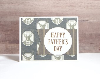 Handmade Father's Day Card: Buck in Suit Design