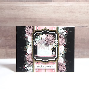 Birthday Cake Card- Birthday Cards for Her- Happy Birthday- Birthday Cake Card- Handmade Birthday Cards