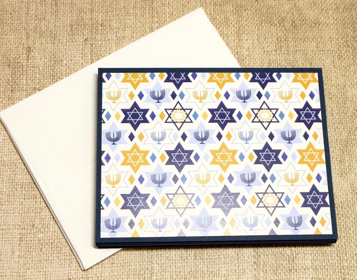 Hanukkah Card Set Hanukkah Boxed Set Set of Hanukkah Cards Etsy