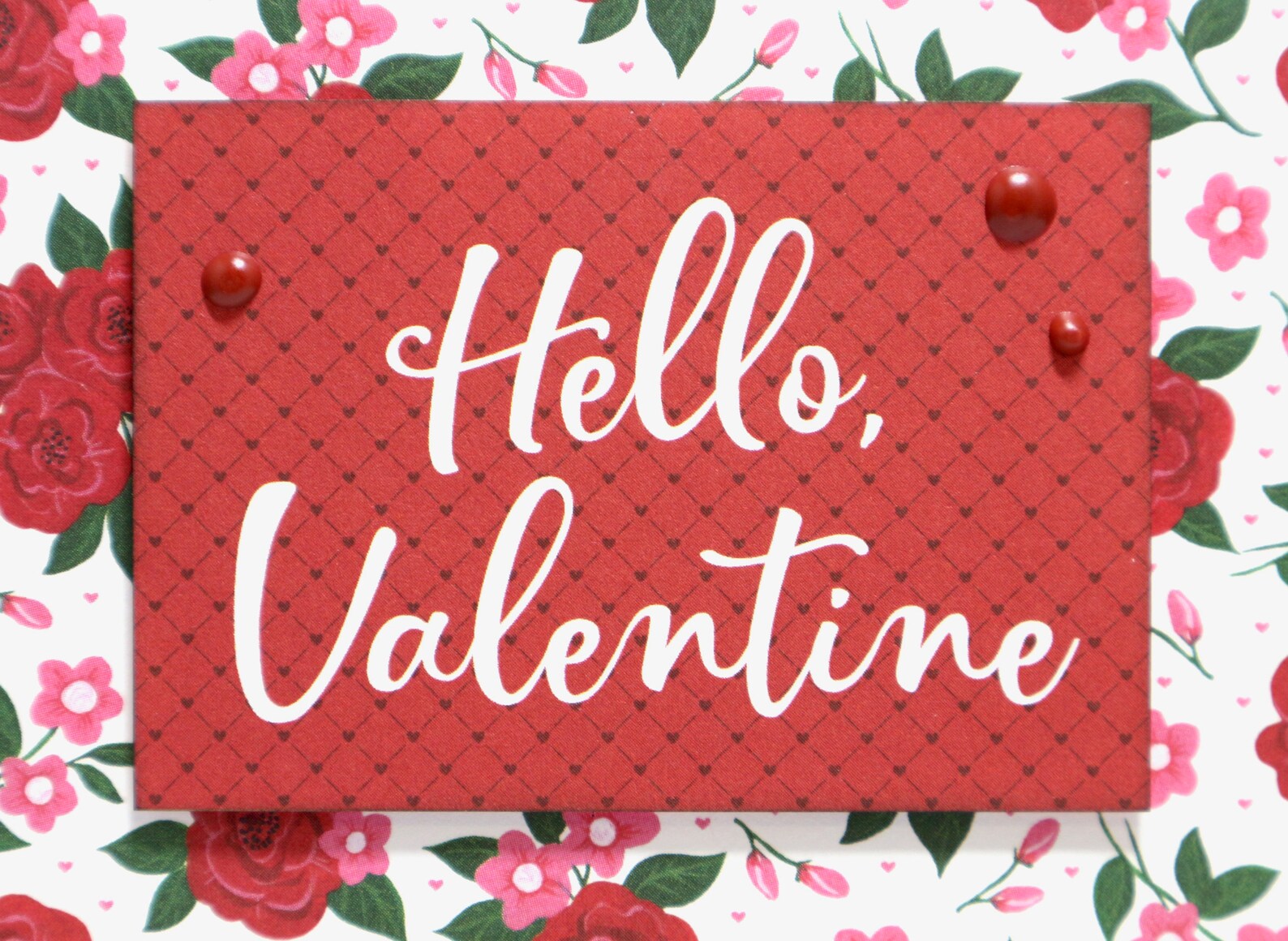 Valentines Card for Her- Cards for Her- Hello Valentine- Valentine Card ...