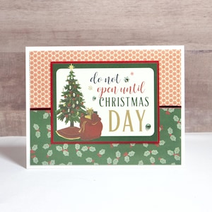 Christmas Card- Christmas Tree Card- Card for Friends- Handmade Christmas Card