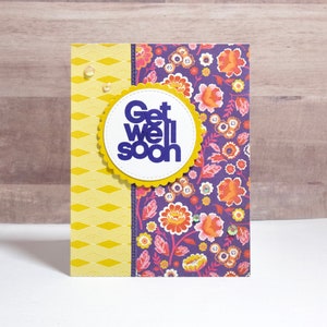 Handmade Get Well Soon Card- Feel Better Card- Get Well Cards- For Sick Friend