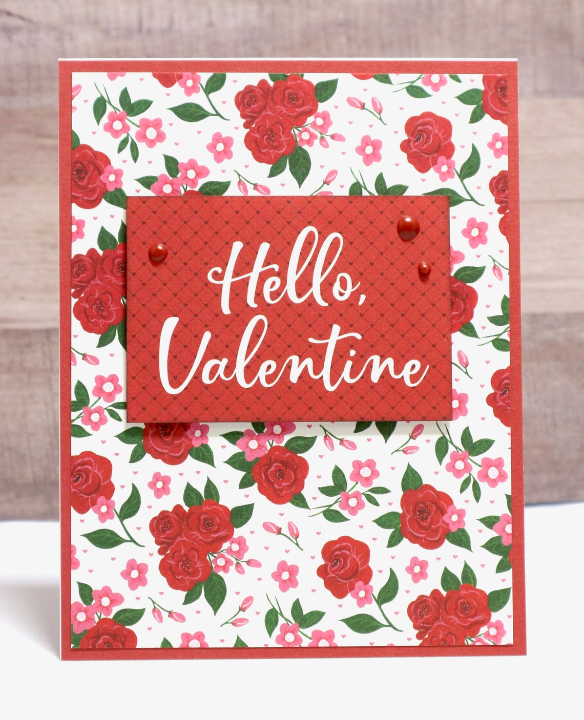 Valentines Card for Her- Cards for Her- Hello Valentine- Valentine Card ...