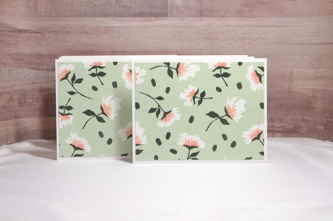 Floral Note Cards Set- Set of Note Cards- Cards With Flowers- Cards for ...