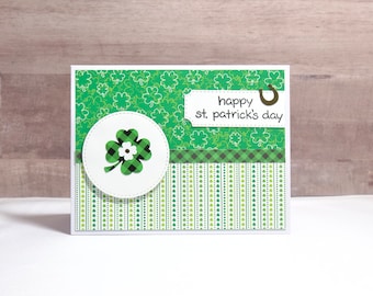 Handmade Shamrock St. Patrick's Day Card