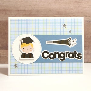 Congrats Graduate Card- Graduation Card- Cards for Him- For the Grad- Handmade Graduation Card