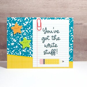 Back to School Card- School Card- Kids Card- New School Year Card- Handmade Back to School Card