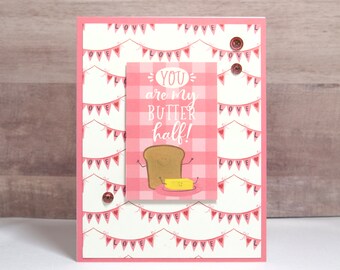 Handmade Punny Love Card – You're My Butter Half