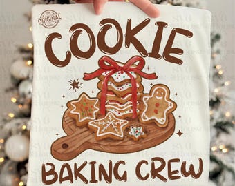 Cookie Baking Crew SVG: Christmas Gingerbread Design (Digital Download)