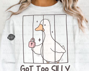 Lustige Gans Png, Dumme Gans svg, Got zu doofer digitaler Download, lustige Gans Shirt Design digitaler Download