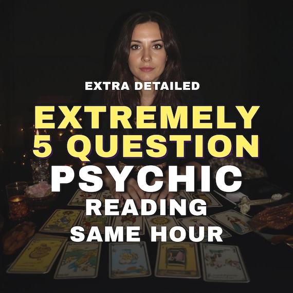 Same Hour 5 Question Psychic Reading, Accurate Love & Psychic Insights, Psychic Medium Insight, Love Tarot Reading, General Psychic Reading