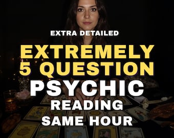 Lectura psíquica de 5 preguntas a la misma hora, información precisa sobre el amor y la psíquica, información de un médium psíquico, lectura de tarot del amor, lectura psíquica general