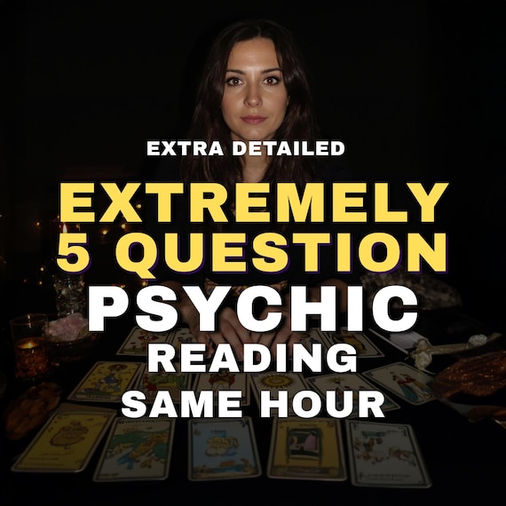 Same Hour 5 Question Psychic Reading, Accurate Love & Psychic Insights, Psychic Medium Insight, Love Tarot Reading, General Psychic Reading