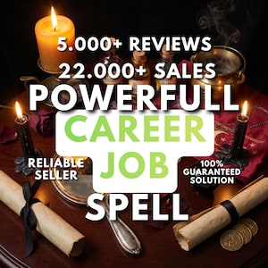 Powerful Job Spell, Fast Results, Same Day Casting, Traditional Witchcraft, Manifest Your Dream Job, Career & Abundance White Magic
