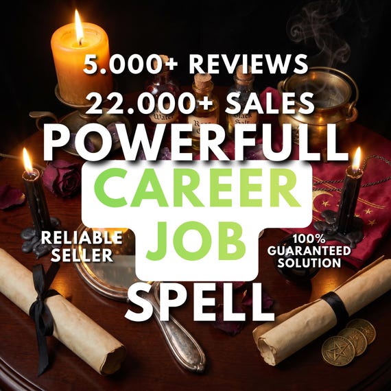 Powerful Job Spell, Fast Results, Same Day Casting, Traditional Witchcraft, Manifest Your Dream Job, Career & Abundance White Magic