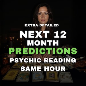 Psychic Reading Next 12 Months Same Hour, Accurate Tarot Reading Future, Psychic Future Prediction, Spiritual Guidance