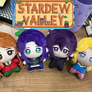 Peluche de Stardew Valley de 10 cm, Sebastian, Sam, Shane, Alex, Elliott, Abigail, Emily, Haley, Leah y Penny de Stardew Valley, regalo para Stardew Valley.