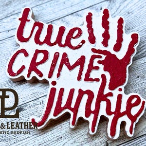 True Crime Junkie Freshie Murder Podcast Car Air Freshener Creepy Cute Gift True Crime Fans Handmade Horror Freshie Halloween Car Decor