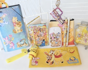 12 Piece Winnie The Pooh  Bundle w/ A7 Acrylic Shaker Notebook and more
