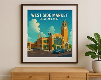 Cleveland West Side Market Print: Historic Landmark Wall Art (Digital Download)