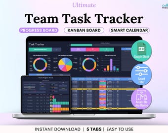 Modello di bacheca Kanban di Google Sheets per il monitoraggio delle attività di squadra per la produttività delle piccole imprese