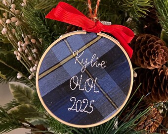 Personalized school ornament