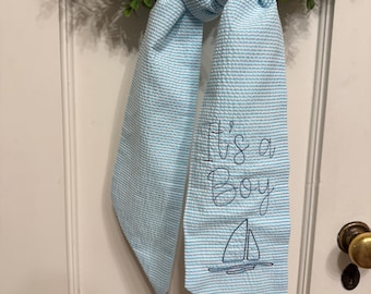 It’s a Boy Wreath Sash