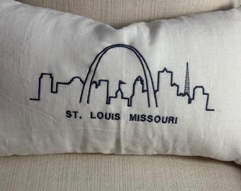 St. Louis Skyline Pillow Cover | 12x20”