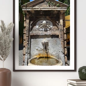 Italian Fountain Digital Print | Italian Travel Photography | Printable Photos | Architecture Photography | Digital Download | Original Art