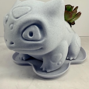 Planter Pot with Drainage Hole & Tray | Marble Succulent Planter | Gift for Plant Lovers