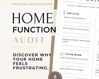 Home Function Lists | How to Organize Your Home | Home Checklist Guide | Decluttering Prep | Organizing Tips