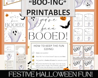 Kit You've Been Booed : lot imprimable Halloween, étiquettes cadeaux {Téléchargement numérique}