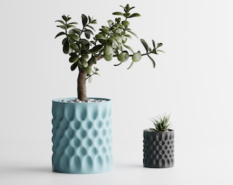 Modern Dimpled Plant Pot Set – Unique Decorative Planters