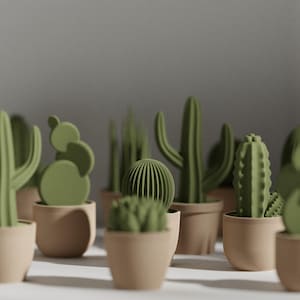 Mini Succulent Pot Set – Artificial Cactus & Succulent Decor
