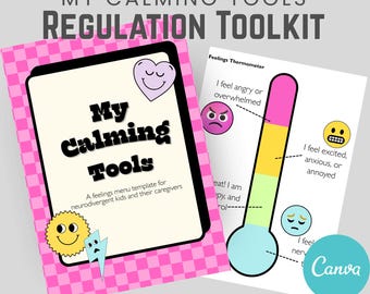 Emotional Regulation Menu for Kids | Canva Printable for Neurodivergent Families