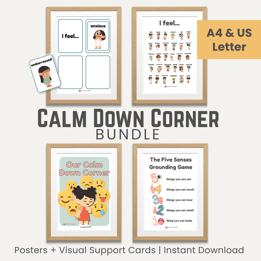 Calm Down Corner Bundle | Emotions, Needs & Help Cards + Posters for ...