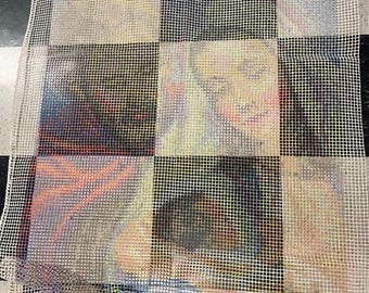 Jesus, Mary & Joseph Rug Hooking Canvas