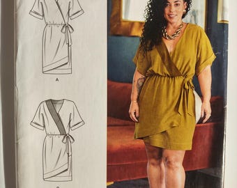Simplicity Sewing Pattern R10927, wrap dress pattern