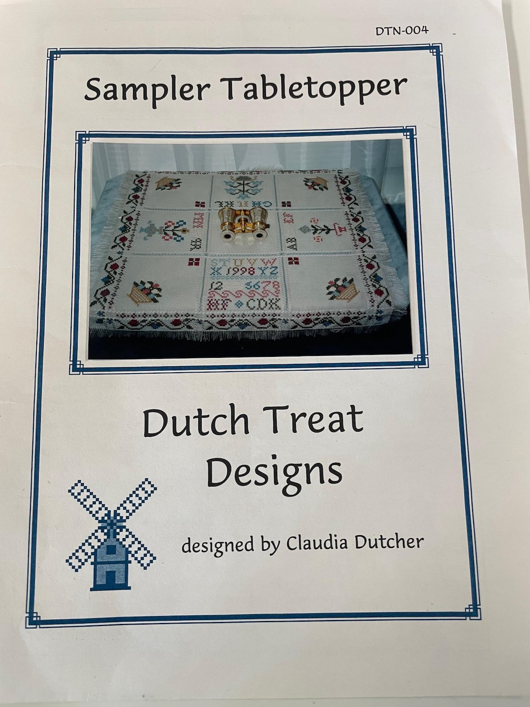 Sampler Table Cover Sampler Tabletopper by Claudia Dutcher - Etsy