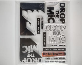 Drop The Mic Stamp Set