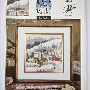 Church In A Valley Cross Stitch Pattern #84041, by Lu Fuller JCA Inc.