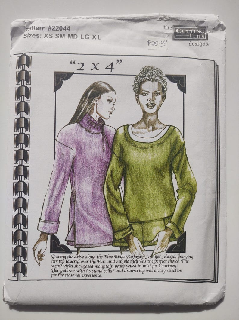 Cutting Line Designs Sewing Pattern, 2x4 Pullover Top - Etsy
