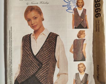 McCall's Sewing Pattern 8866, vest by Nannette Holmberg